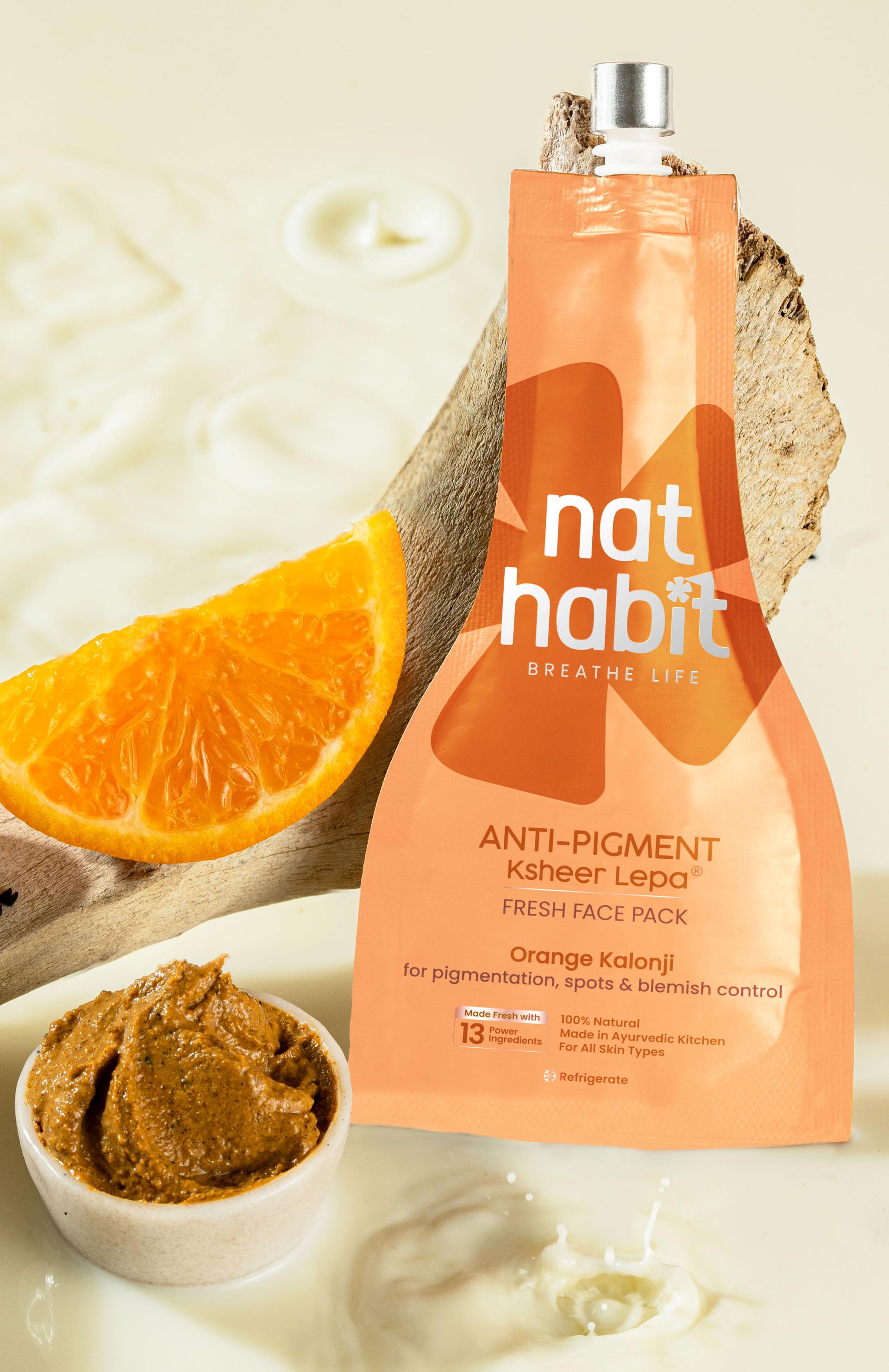 Fresh Orange Kalonji Brightening Lepa Face Pack