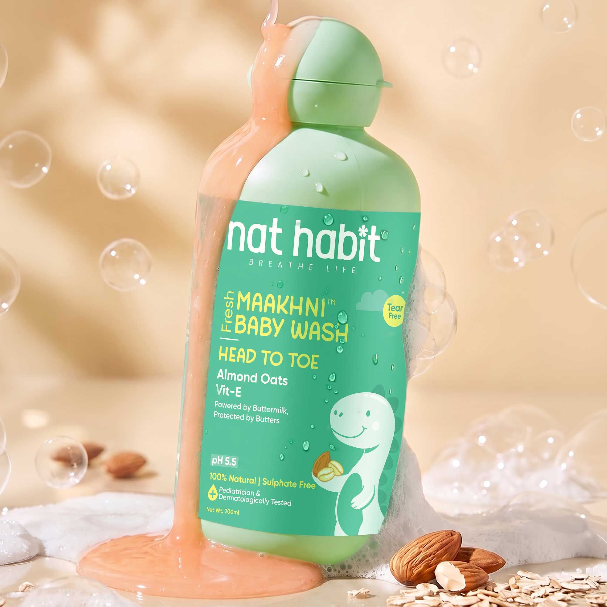 Almond Oats Head to Toe Maakhni Baby Wash Widget Image