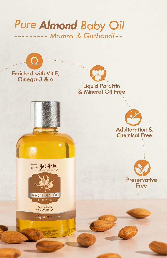 Almond oil good store for baby skin