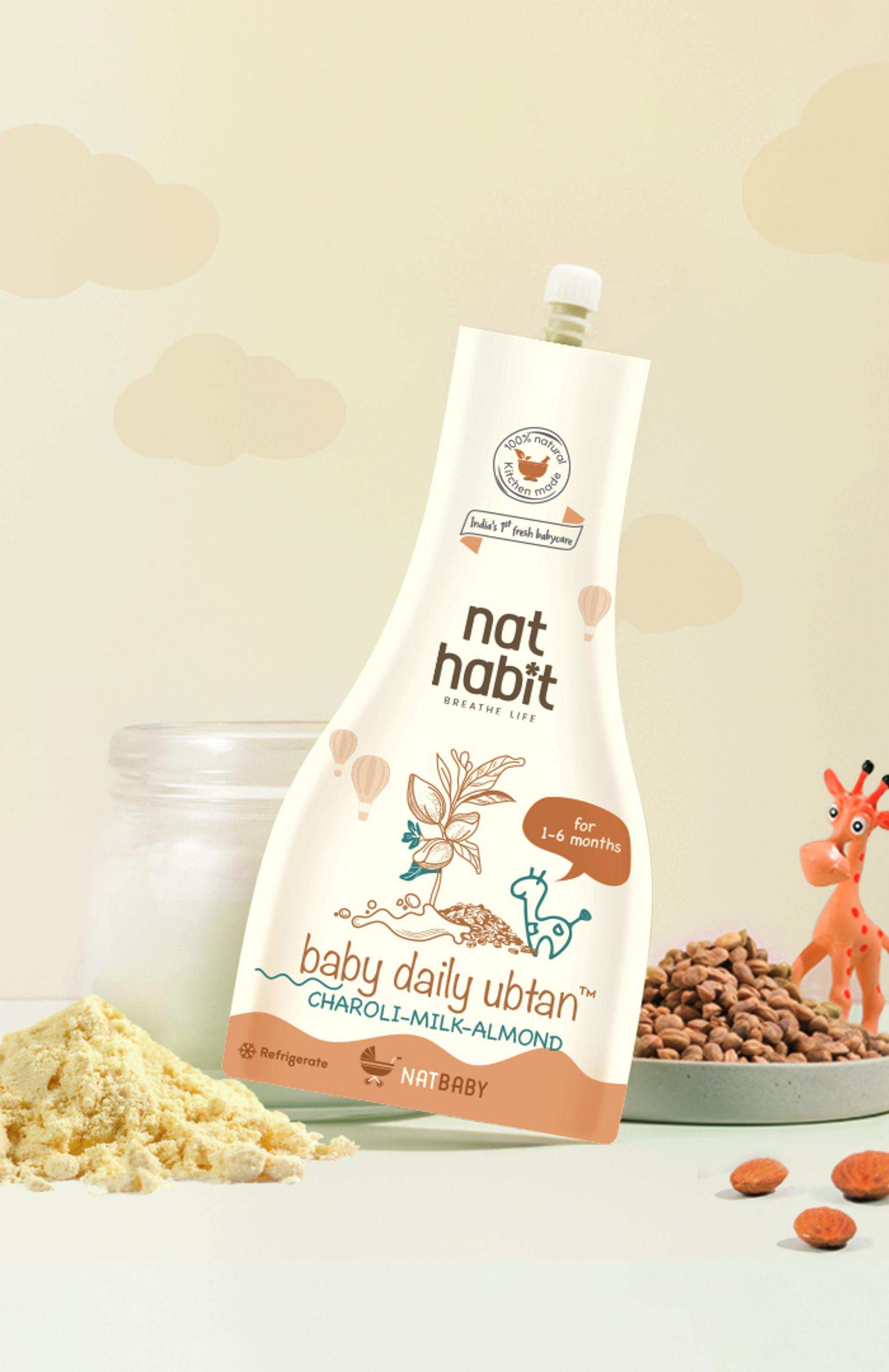 Fresh Baby Daily Ubtan - Charoli Milk Almond