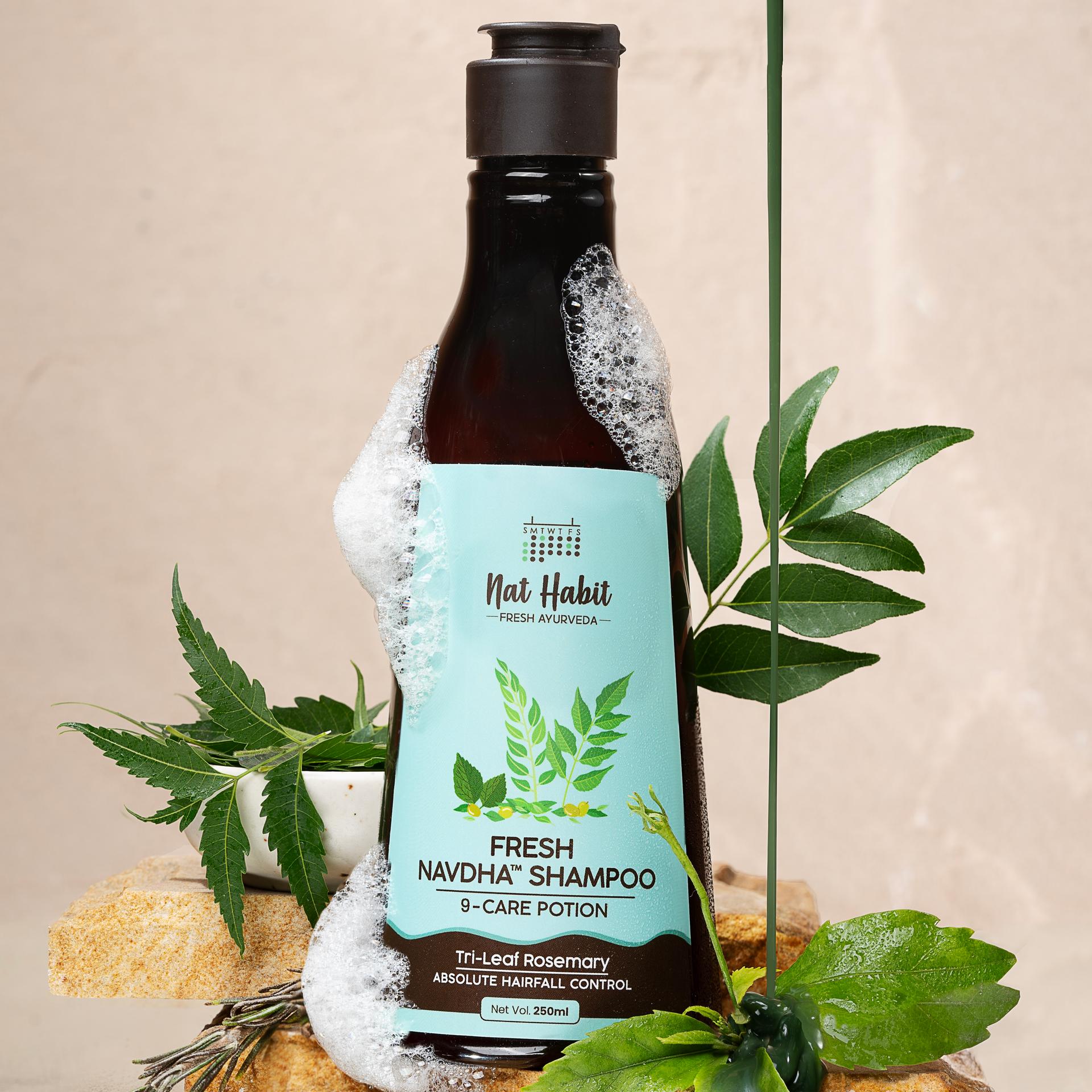Tri-leaf Rosemary Navdha Care Shampoo Widget Image