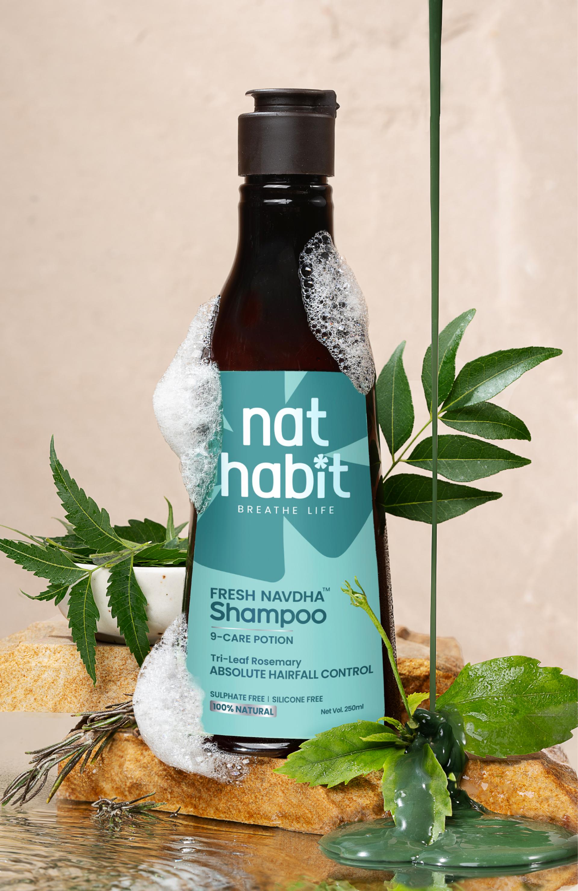 Tri-Leaf Rosemary Navdha Shampoo
