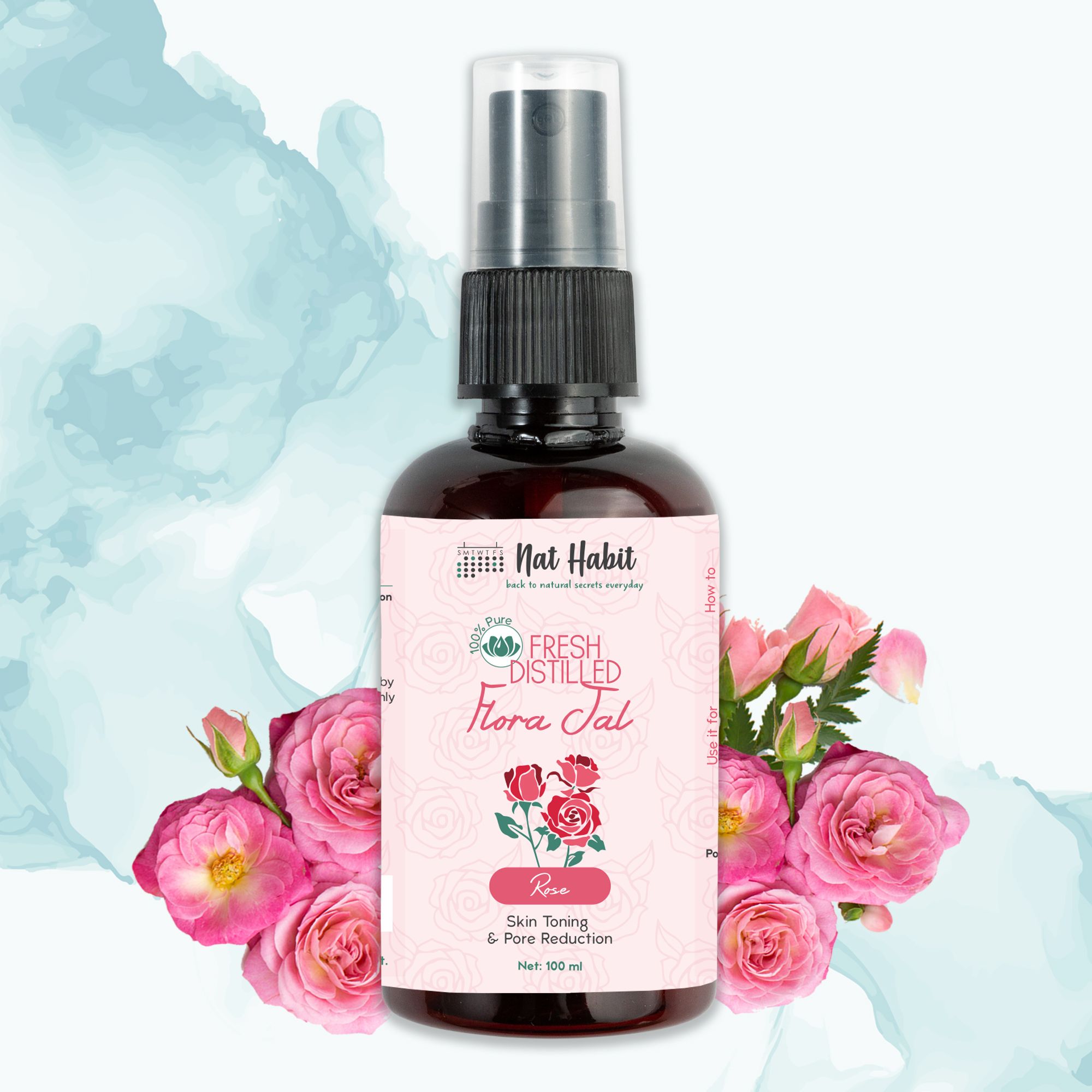 Pure Steam Distilled Gulab Flora Jal Widget Image