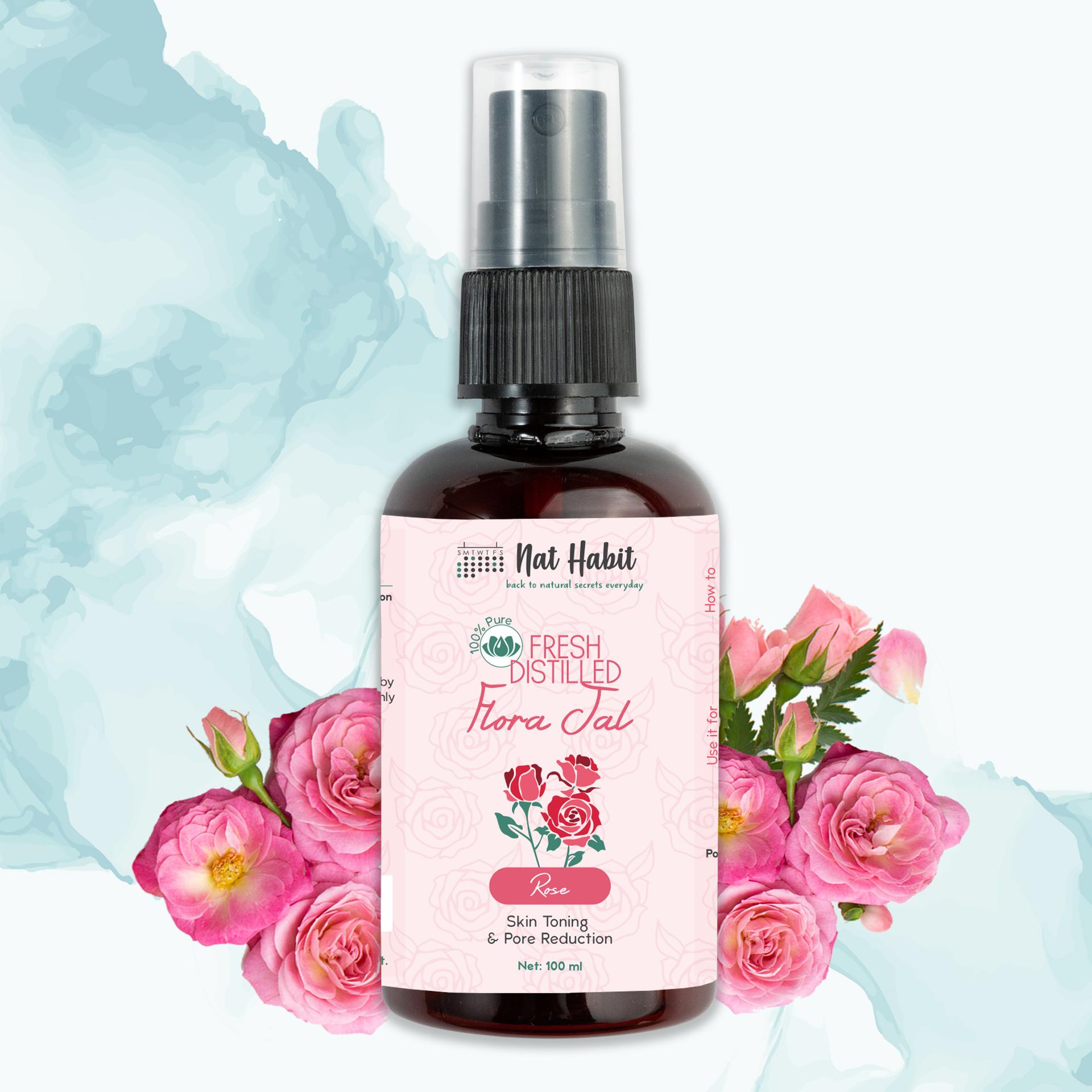 Pure Steam Distilled Gulab Flora Jal Widget Image