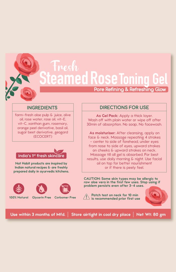 Fresh Steamed Rose Toning Gel