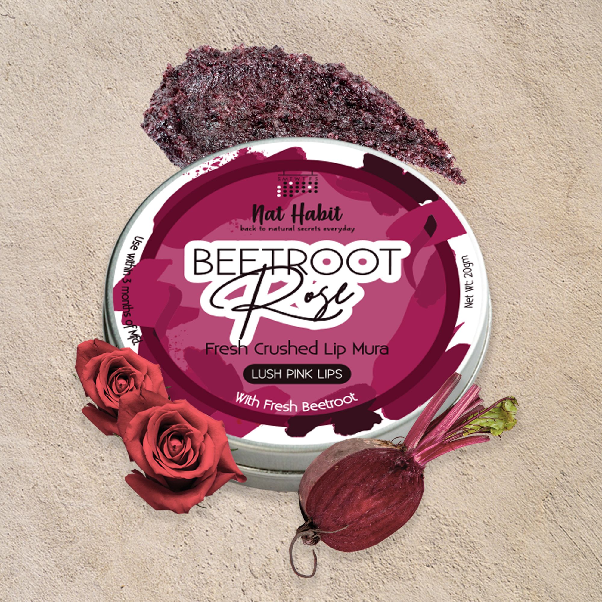 Beetroot Rose Lip Mura Widget Image