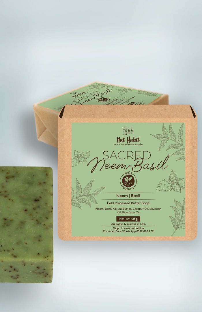 Cold Processed Sacred Neem Basil Soap