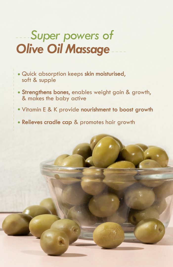 Olive oil for 2024 baby body massage